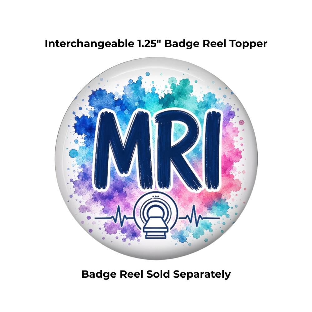MRI Badge Topper MRI Technologist Radiology Tech Medical Imaging Gift